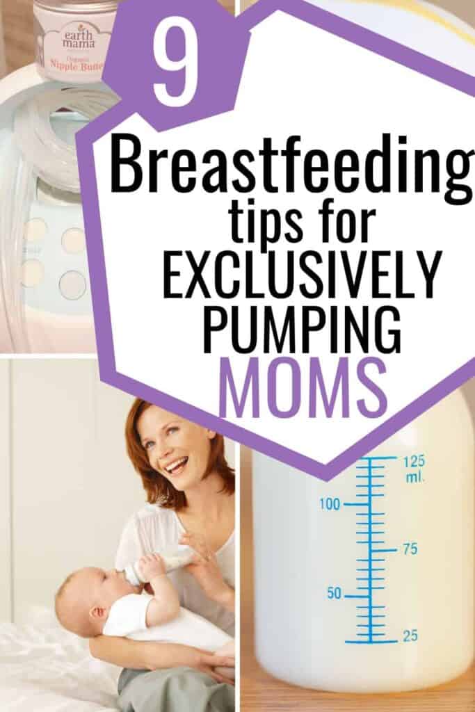 Breastfeeding tips for exclusively pumping moms