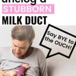 how to relieve clogged milk duct