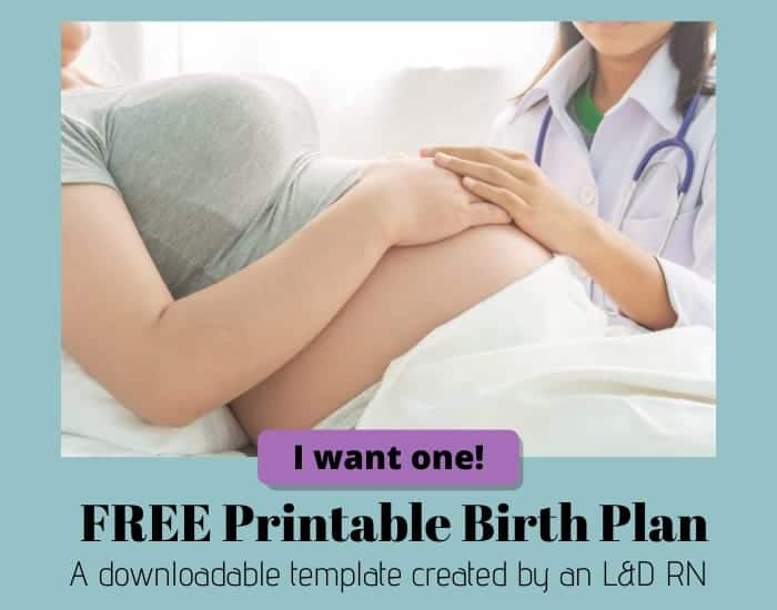 free birth plan template