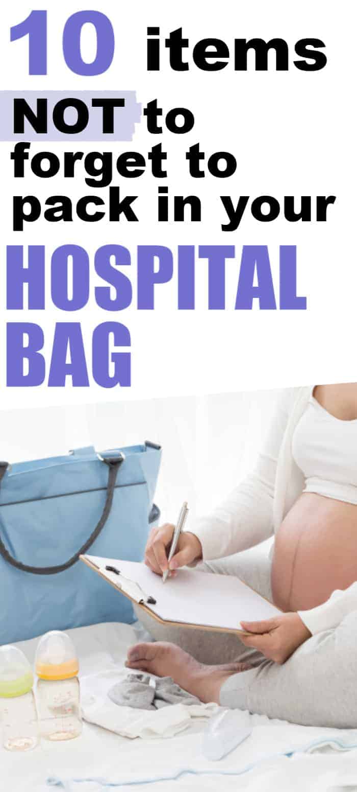 10 Items you don't want to forget when packing your hospital bag – Mom ...