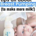 breast pumping tips for mom