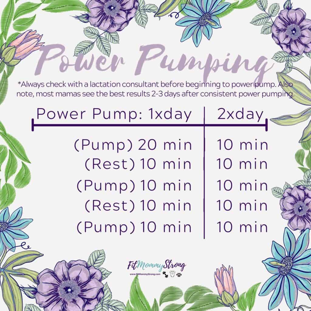 power pumping schedule