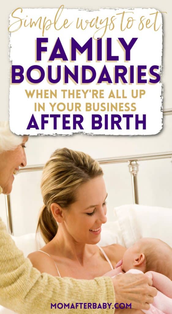 How to set family boundaries after birth