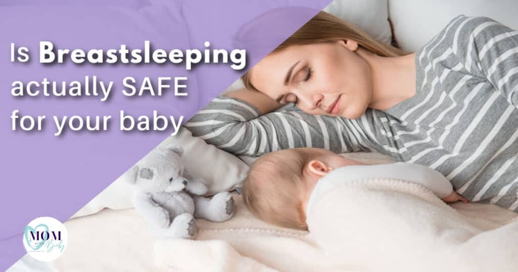 breastsleeping with baby (image of mother and baby sleeping)