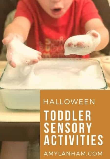 toddler halloween sensory bin