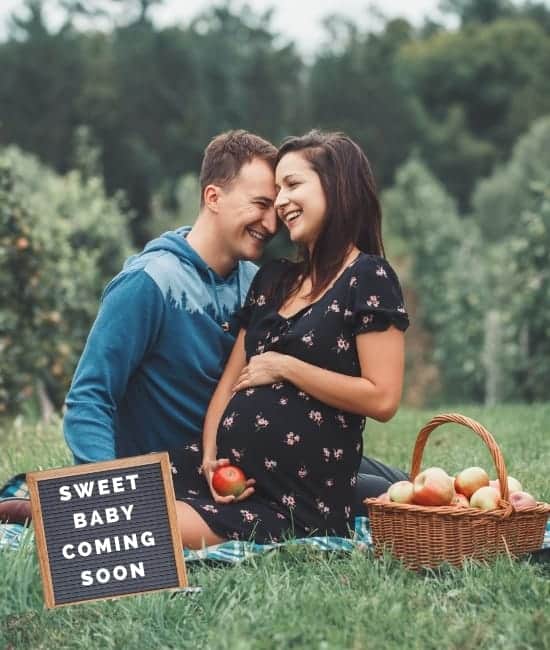 apple orchard baby coming