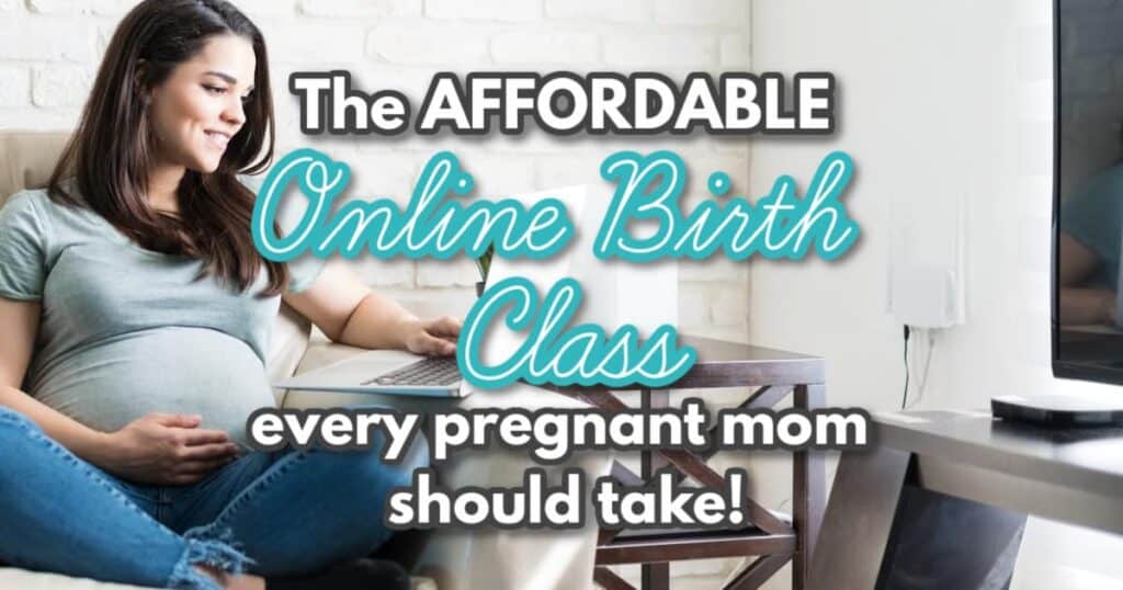 pregnant woman online birth class