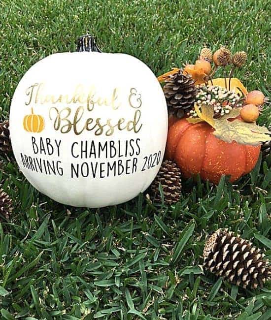 pregnancy pumpkin announcement
