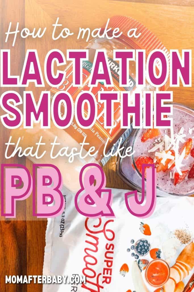 This Breastfeeding Smoothie Taste Like PB&J, YUMMM