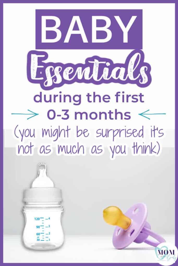 baby essentials during the first 3 months