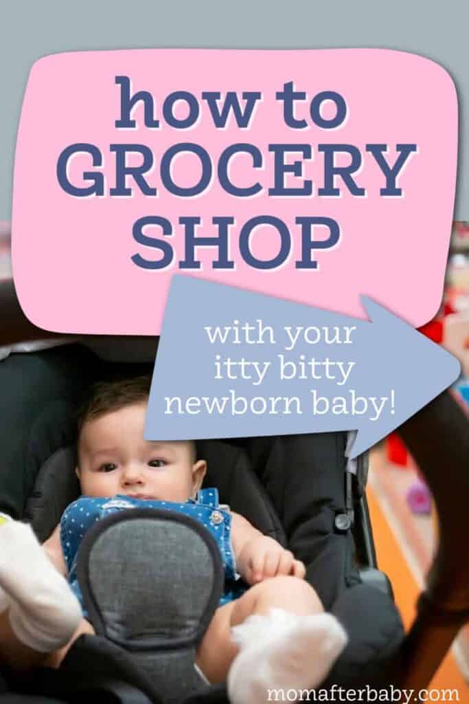 Shopping with your newborn baby - tips to make it easier