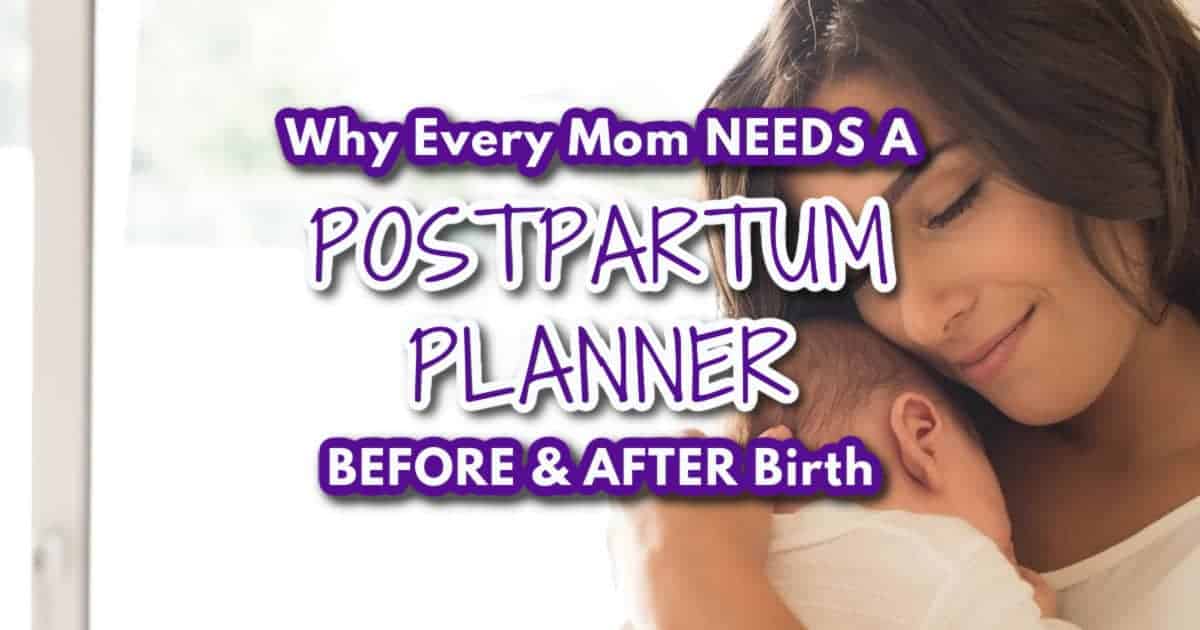 postpartum planner for moms