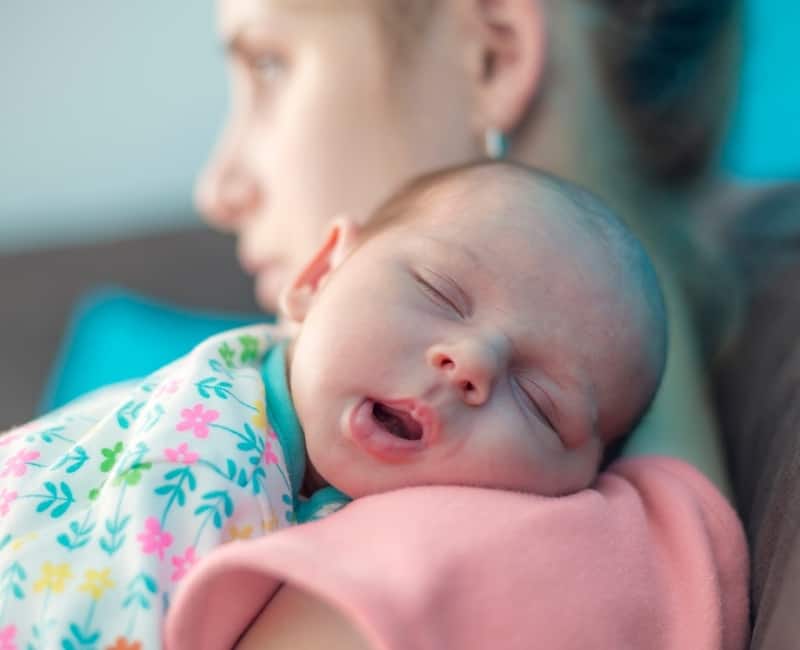 mother and newborn baby