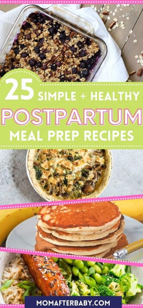 Postpartum meal prep recipes for new moms