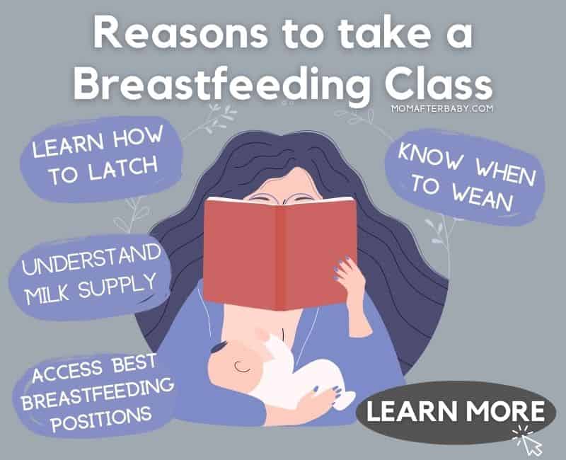 breastfeeding class - mom after baby