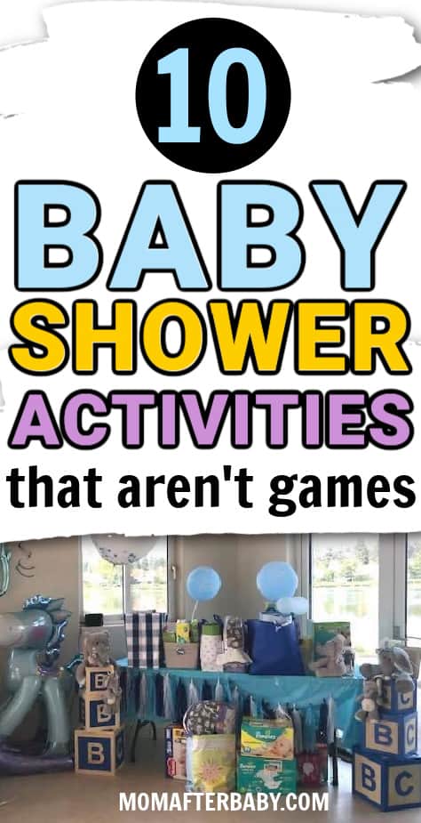 10 Baby shower activities that aren't games