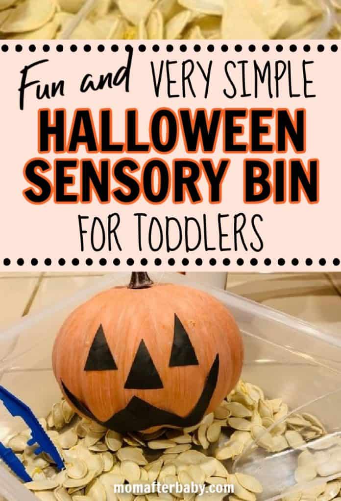 FUN Halloween Sensory Bin for Toddlers