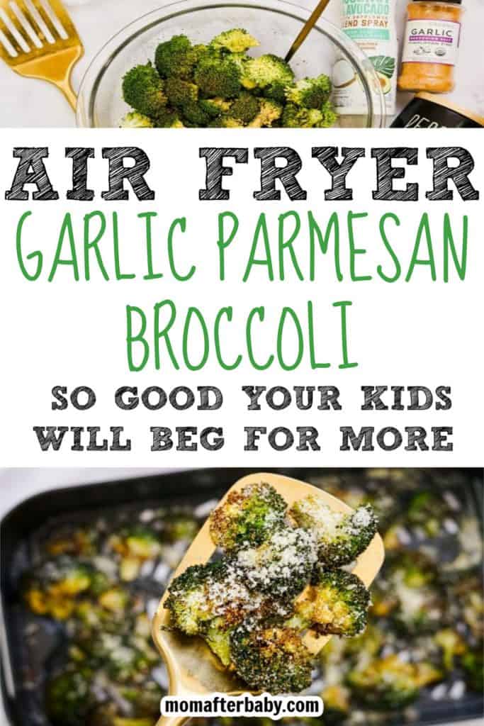Easy Air Fryer Garlic Parmesan Broccoli Recipe for Busy Moms