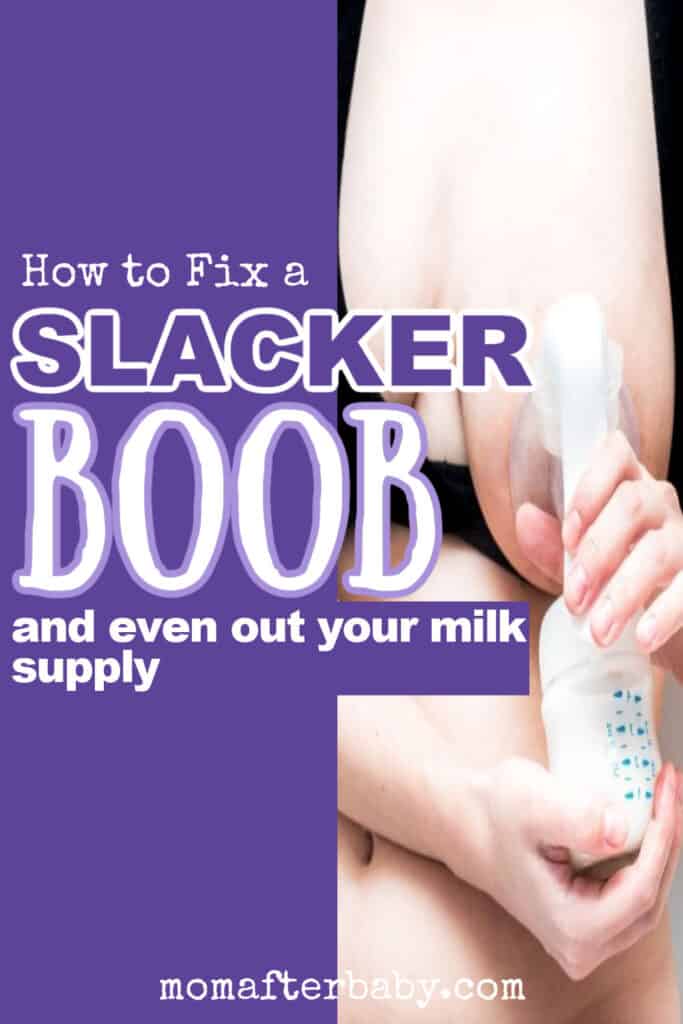 How to Fix a Slacker Boob in 5 Simple Steps (breastfeeding moms)