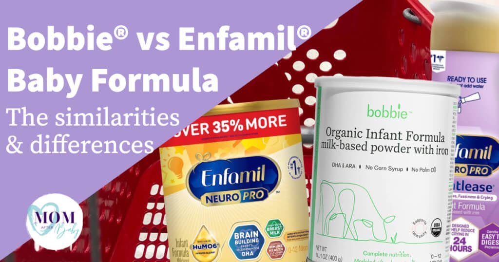 Cover photo showing Bobbie baby formula, enfamil neuro pro +enfamil ready to feed