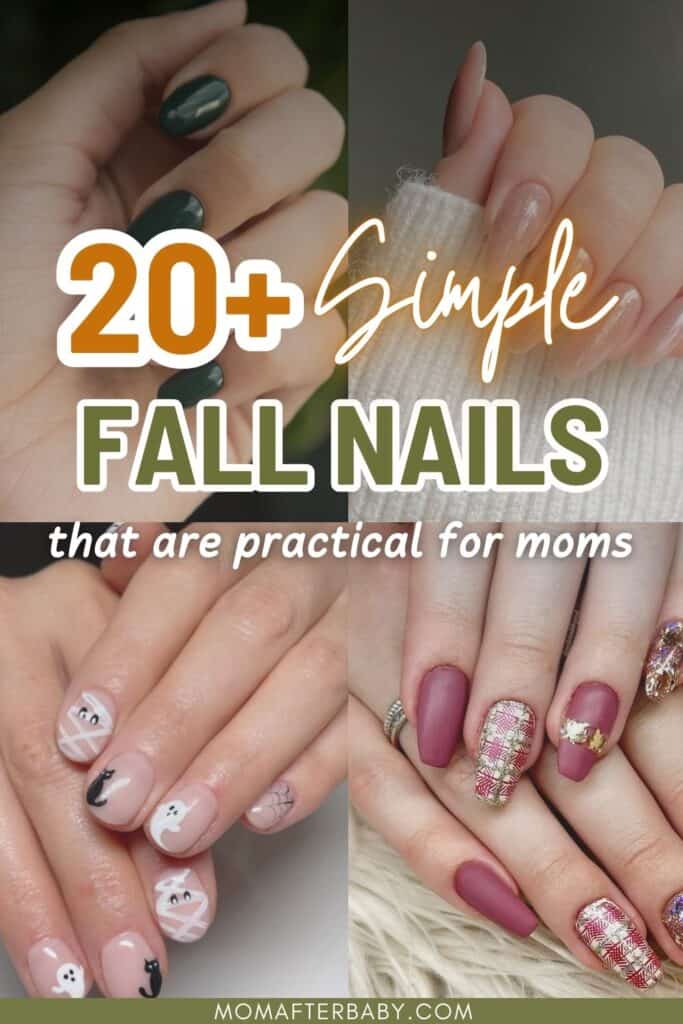 20+ Simple Fall Nail Designs for Practical Moms