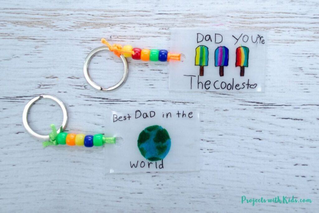 father's day keychain craft