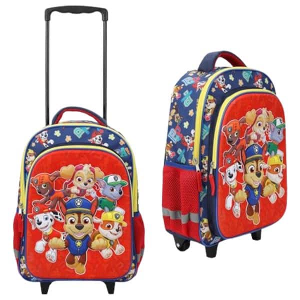 image of paw patrol rolling backpack for kids
