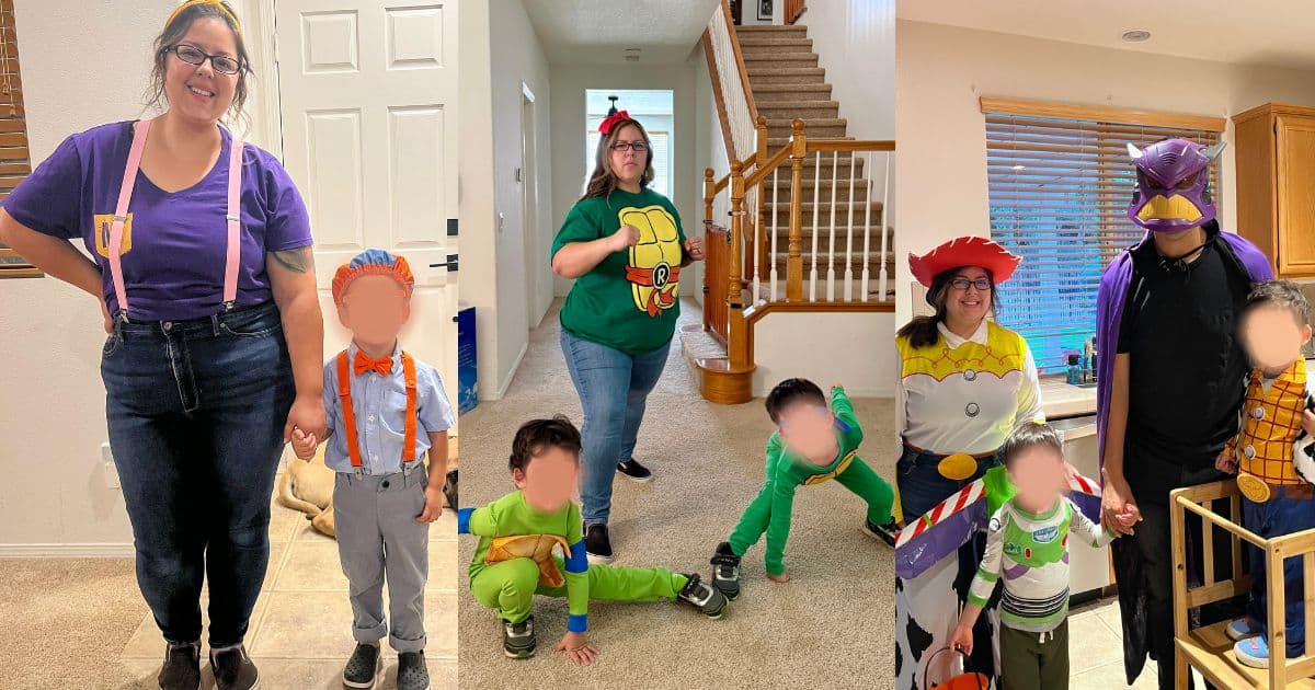 Cover image with a collage of photos for halloween costume ideas