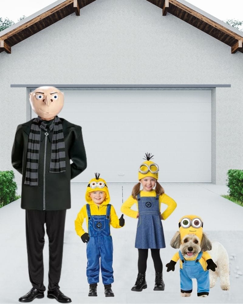 Minion and Gru Halloween costumes