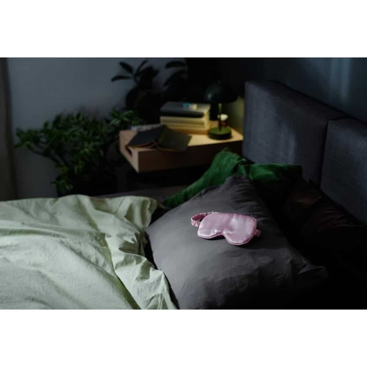 Black out curtains and an eye mask for postpartum sleep deprivation